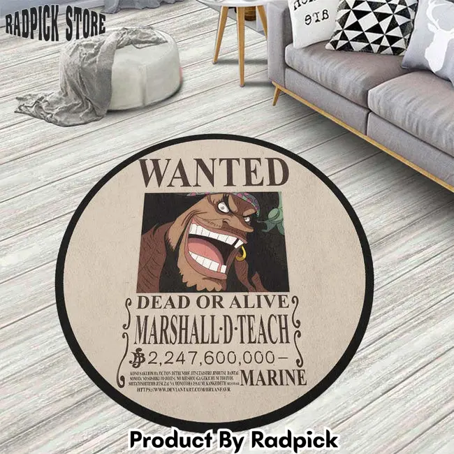 Marshall d. teach round rug custom one piece anime circle carpet  rp5956929